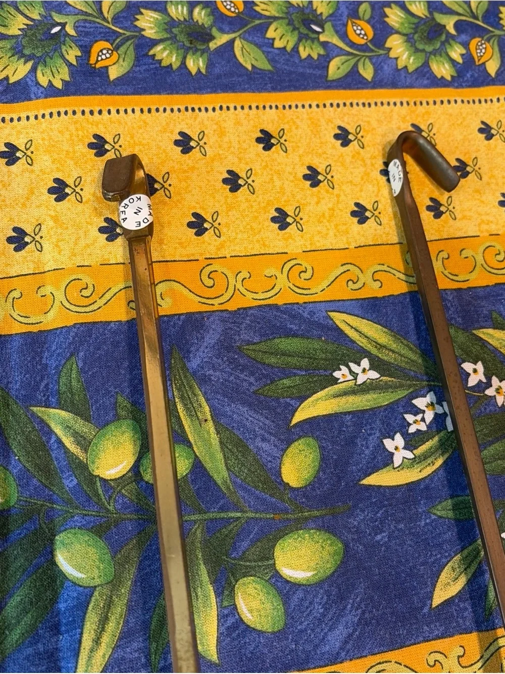 VTG Copper Utensil Set of 4 Hanging Ladle Spatula  Spoon w  Brass Handles